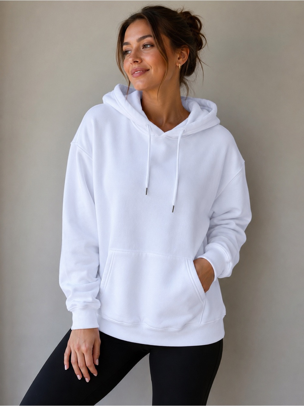 SWS Active “Best Ever Hoodie” – White – Size Large – NWT
